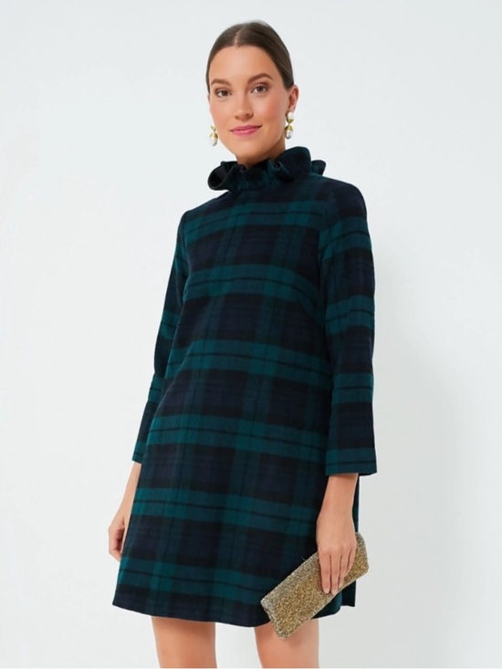 Tuckernuck Dresses & Skirts - Tuckernuck Daphne Dress in Blackwatch Plaid